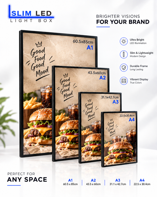 Slim A4 Advertising Lightbox (22.5 x 30.4)